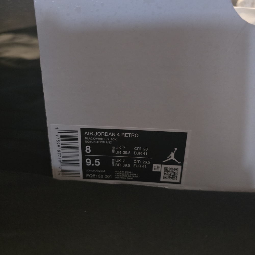 Jordan Air Jordan 4 Retro - Black and White